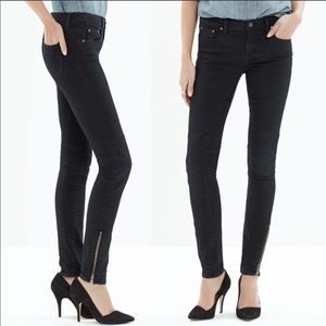 MADEWELL Skinny Skinny Zip Jeans in Rebel Wash